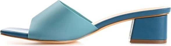 Journee Collection Women's Jaydin Slip On Block Heel Sandals Green - Image 5