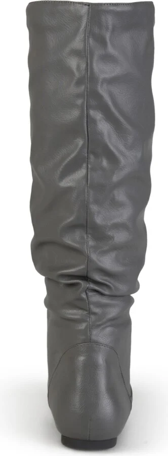 Journee Collection Women's Jayne Extra Wide Calf Slouchy Knee High Boots - Image 7