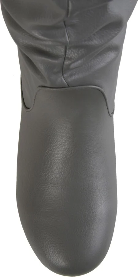 Journee Collection Women's Jayne Extra Wide Calf Slouchy Knee High Boots - Image 8