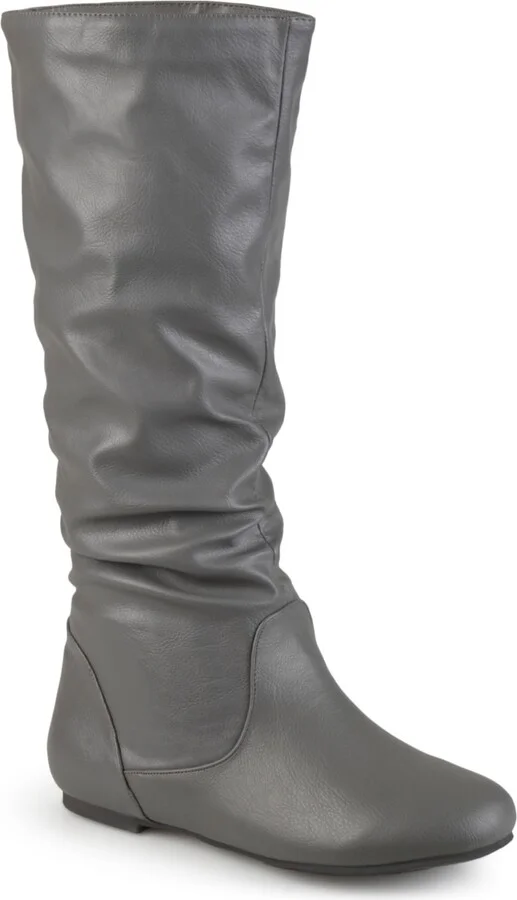 Journee Collection Women's Jayne Round Toe Riding Boots