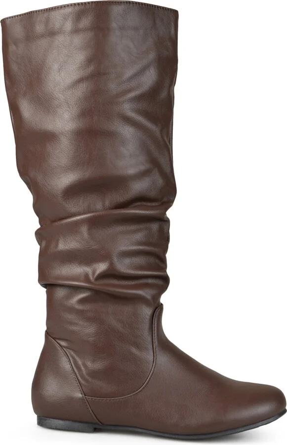 Journee Collection Women's Jayne Wide Calf Slouchy Knee High Boots - Image 2