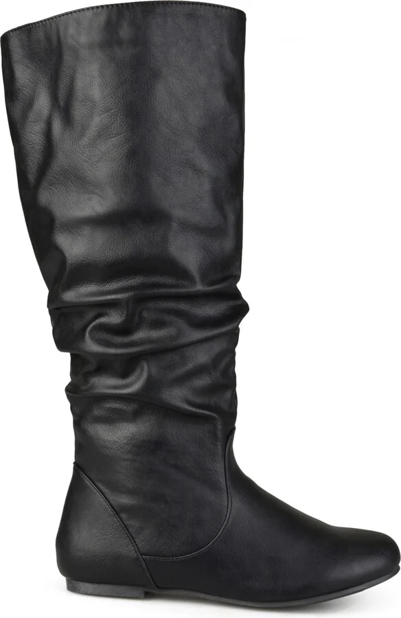 Journee Collection Women's Jayne Wide Calf Slouchy Knee High Boots - Image 6