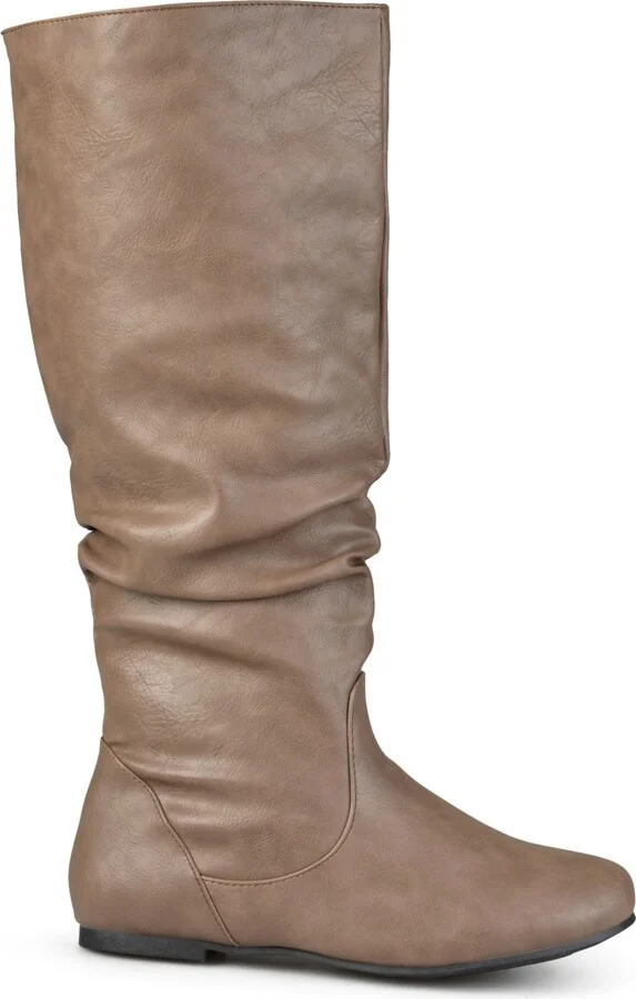Journee Collection Women's Jayne Wide Calf Slouchy Knee High Boots - Image 10