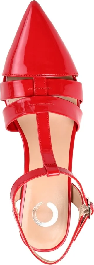 Journee Collection Women's Jazlynn T Strap Kitten Heel Dress Pumps - Image 4