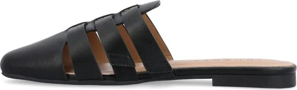 Journee Collection Women's Jazybell Slip On Mules Flats Black - Image 2