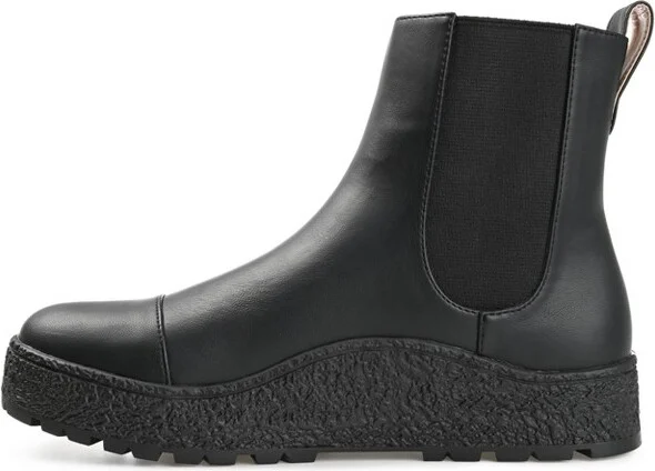 Journee Collection Women's Jenie Round Toe Flat Chelsea Booties Grey - Image 7