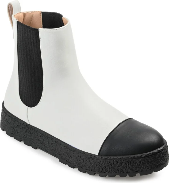 Journee Collection Women's Jenie Two-Tone Chelsea Booties