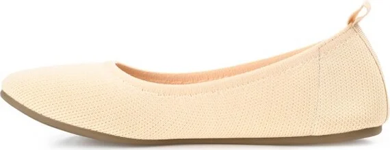 Journee Collection Women's Jersie Knit Foldable Round Toe Slip On Flats Olive - Image 3