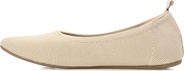 Journee Collection Women's Jersie Knit Foldable Round Toe Slip On Flats Olive - Image 7