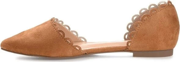 Journee Collection Women's Jezlin Slip On Almond Toe Ballet Flats Black 7WD - Image 4