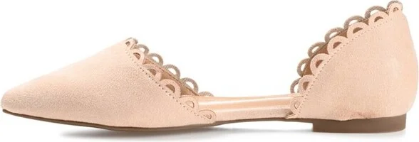 Journee Collection Women's Jezlin Slip On Almond Toe Ballet Flats Black 7WD - Image 5