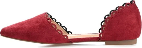 Journee Collection Women's Jezlin Slip On Almond Toe Ballet Flats Black 7WD - Image 11