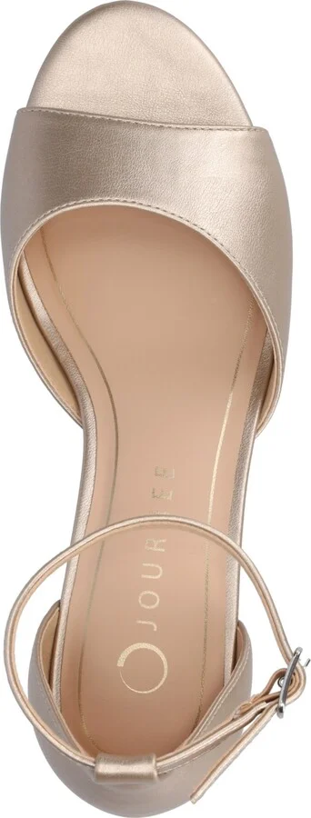 Journee Collection Women's Jezzie Peep Toe Kitten Heel Dress Sandals - Image 4