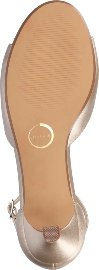 Journee Collection Women's Jezzie Peep Toe Kitten Heel Dress Sandals - Image 5