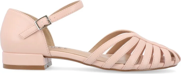 Journee Collection Women's Joannah Fisherman Ankle Strap Flat - Image 2
