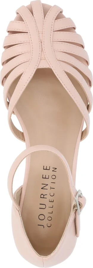 Journee Collection Women's Joannah Fisherman Ankle Strap Flat - Image 4