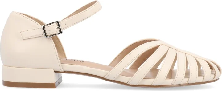 Journee Collection Women's Joannah Fisherman Ankle Strap Flat - Image 7