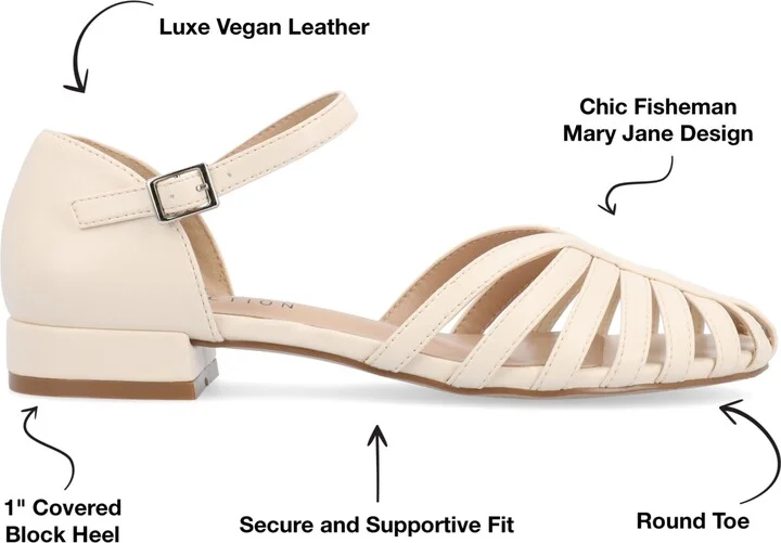 Journee Collection Women's Joannah Fisherman Ankle Strap Flat - Image 11