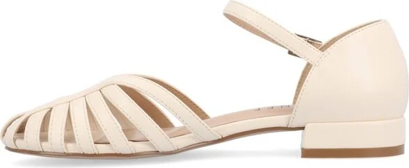 Journee Collection Women's Joannah Mary Jane Block Heel Round Toe Flats Black - Image 4