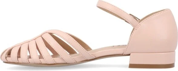 Journee Collection Women's Joannah Mary Jane Block Heel Round Toe Flats Black - Image 6