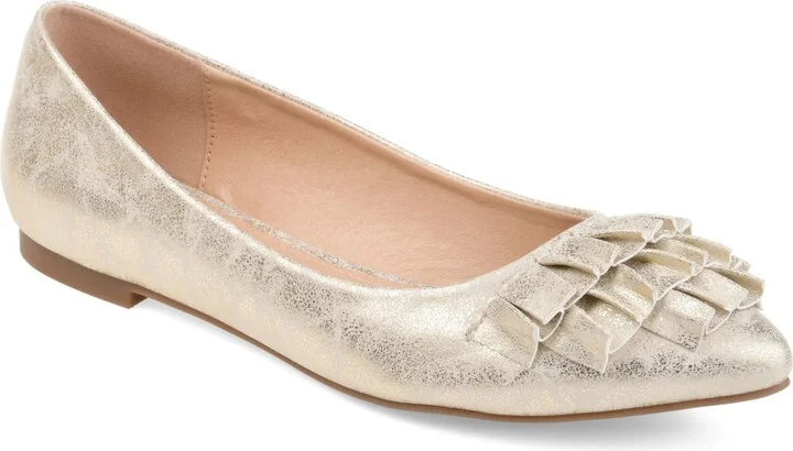 Journee Collection Women's Judy Ruffled Ballet Flats