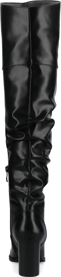 Journee Collection Women's Kaison Stacked Heel Over The Knee Boots - Image 3