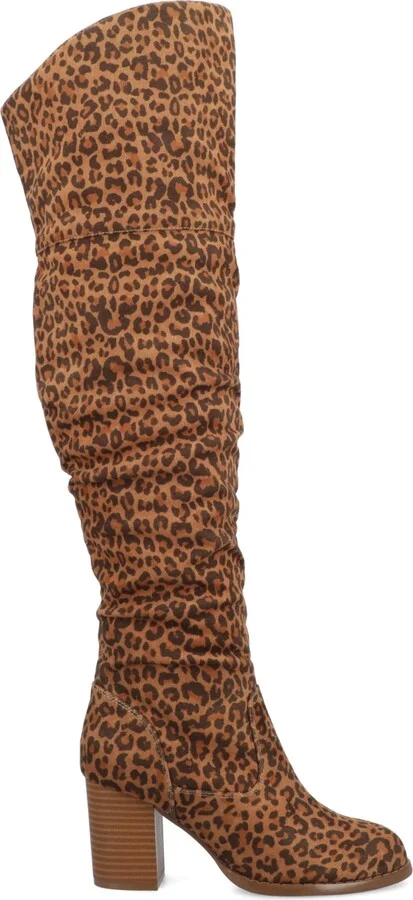 Journee Collection Women's Kaison Stacked Heel Over The Knee Boots - Image 11