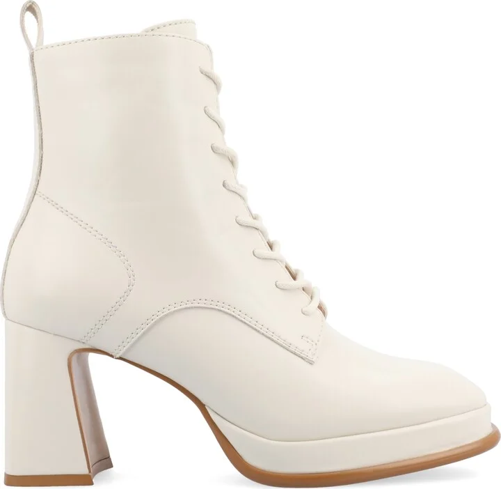 Journee Collection Women's Kalindi Block Heel Combat Booties - Image 6