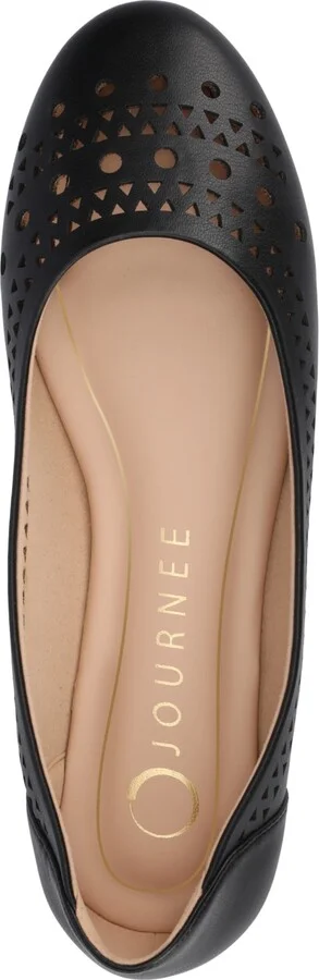 Journee Collection Women's Kamrah Perforated Ballet Flats - Image 4