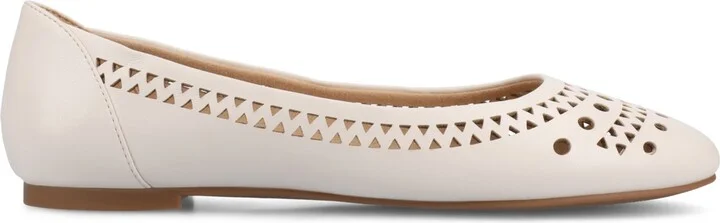 Journee Collection Women's Kamrah Perforated Ballet Flats - Image 7
