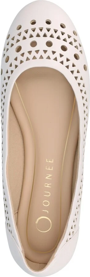 Journee Collection Women's Kamrah Perforated Ballet Flats - Image 9