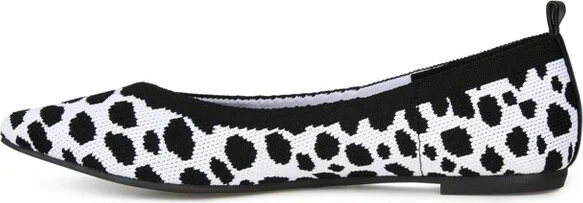 Journee Collection Women's Karise Slip On Pointed Toe Ballet Flats Animal 6.5WD - Image 2