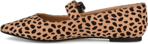 Journee Collection Women's Karissa Buckle Pointed Toe Mary Jane Flats Black - Image 2