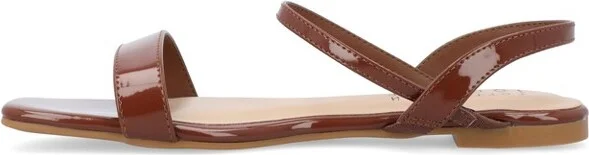 Journee Collection Women's Karren Pull On Sling Back Flat Sandals Fuchsia - Image 4