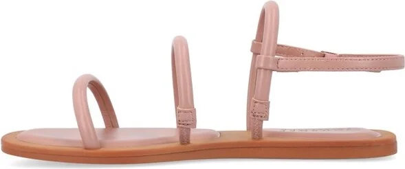 Journee Collection Women's Karrio Buckle Sling Back Flat Sandals Blush - Image 2