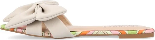 Journee Collection Women's Kealla Slip On Slide Flat Sandals Aqua - Image 3