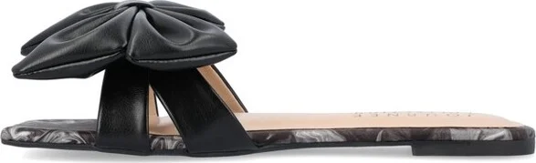 Journee Collection Women's Kealla Slip On Slide Flat Sandals Aqua - Image 6