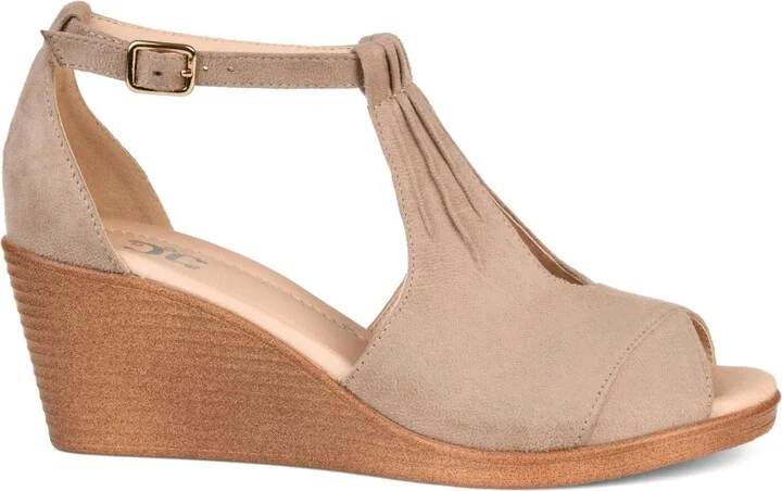 Journee Collection Women's Kedzie Wedge Sandals - Image 2