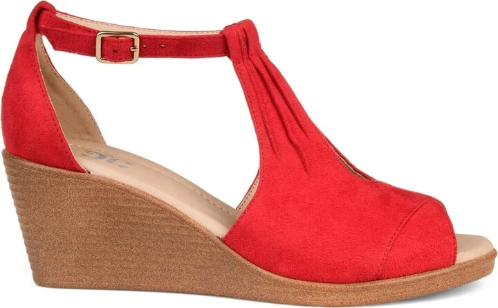 Journee Collection Women's Kedzie Wedge Sandals - Image 7