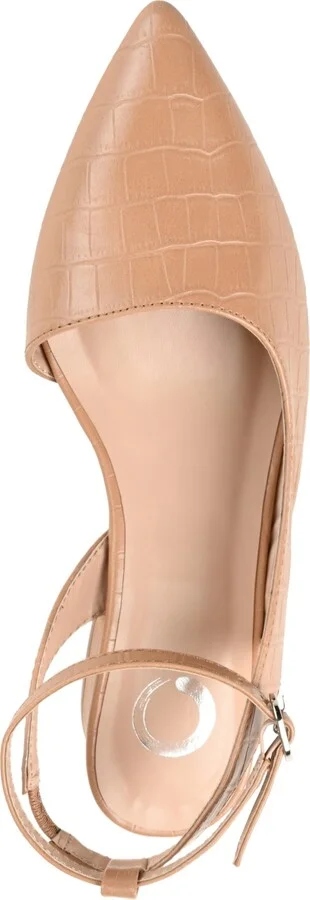 Journee Collection Women's Keefa Ankle Strap Slingback Heels - Image 6