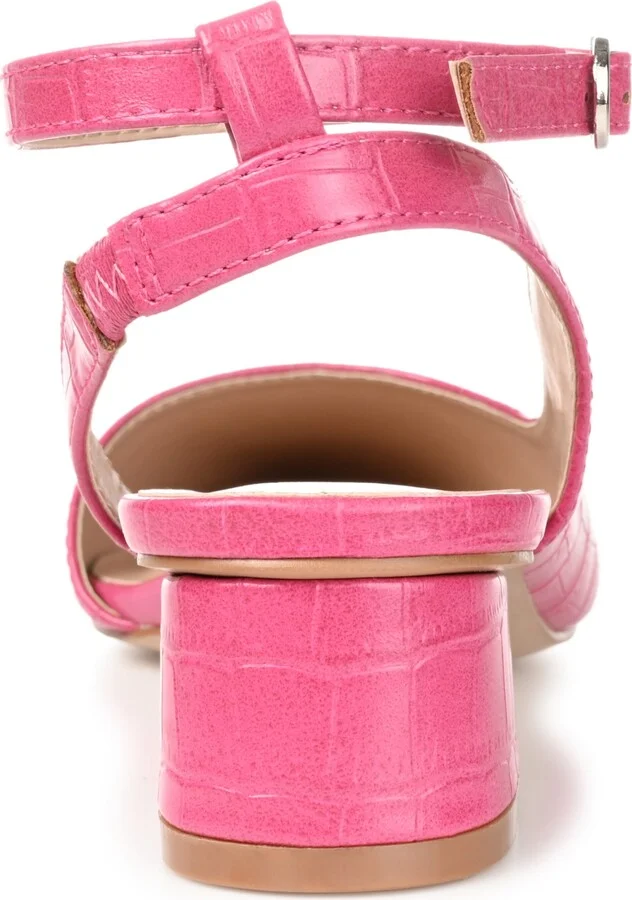 Journee Collection Women's Keefa Ankle Strap Slingback Heels - Image 10