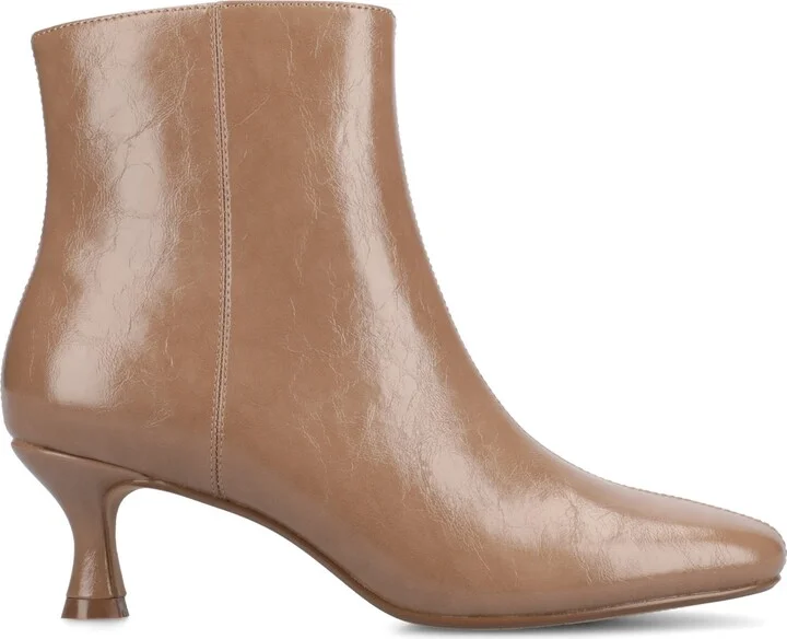 Journee Collection Women's Kelssa Square Toe Kitten Heel Dress Booties - Image 11