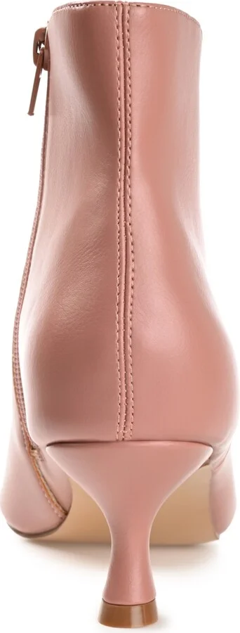 Journee Collection Women's Kelssa Wide Width Square Toe Kitten Heel Dress Booties - Image 3
