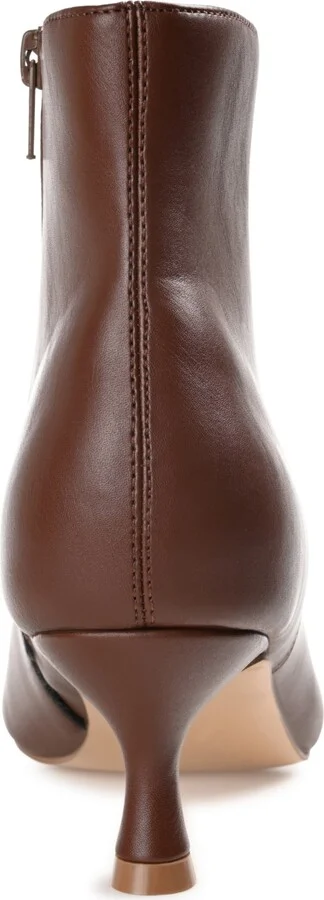 Journee Collection Women's Kelssa Wide Width Square Toe Kitten Heel Dress Booties - Image 8