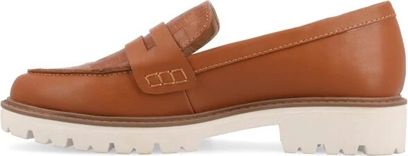 Journee Collection Women's Kenly Medium and Wide Width Slip On Round Toe Loafer Flats Grey - Image 3