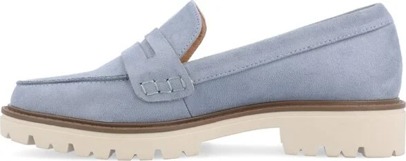 Journee Collection Women's Kenly Medium and Wide Width Slip On Round Toe Loafer Flats Grey - Image 4
