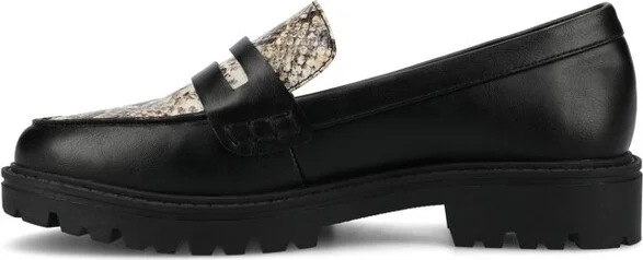 Journee Collection Women's Kenly Medium and Wide Width Slip On Round Toe Loafer Flats Grey - Image 9