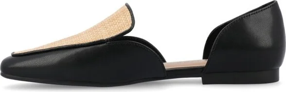 Journee Collection Women's Kennza Soft Faux Leather Slip On Flats, Orange - Image 3