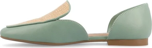 Journee Collection Women's Kennza Soft Faux Leather Slip On Flats, Orange - Image 5