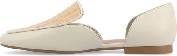 Journee Collection Women's Kennza Soft Faux Leather Slip On Flats, Orange - Image 7